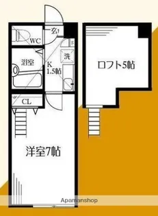 ラシャンス元橋本【1階】の間取り