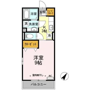 セジュールコート【205号室】の間取り
