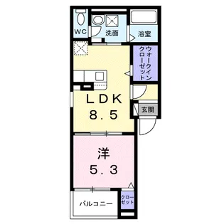 ヴィラ リヴァージュ【3階】の間取り