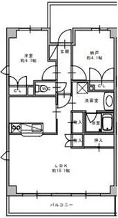 メゾンアイ【4階】の間取り