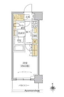 グレーシアフィット横浜【6階】の間取り