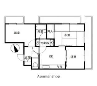 ライオンズマンション本牧【4階】の間取り