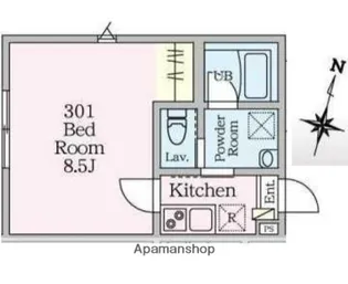 ビエンタ溝の口【3階】の間取り