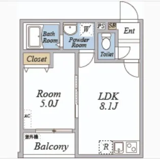 カサデルソルⅥ【1階】の間取り