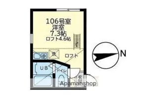 ユナイト横浜カッシーナ【1階】の間取り