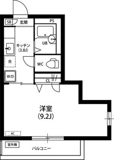 マロンカーサ【2階】の間取り