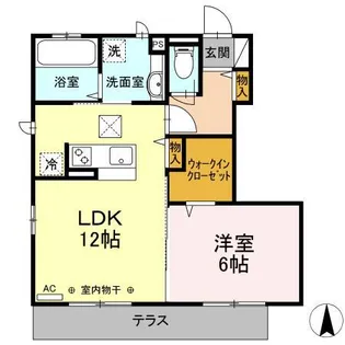 シンフォニー A棟【1階】の間取り
