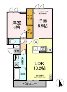 ロイヤルヒルズ【1階】の間取り