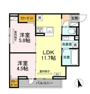 ロイヤルヒルズ【2階】の間取り