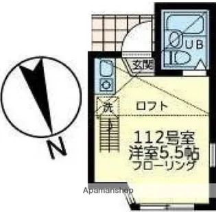 ユナイト南太田ジヴェルニー【1階】の間取り