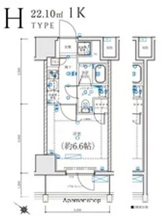 LEXE横濱関内【1階】の間取り