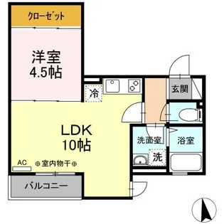 アルウス湘南【3階】の間取り