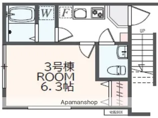 アザーレ・パッシオ大口A【1階】の間取り