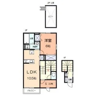 シエル ブリランテ【203号室】の間取り