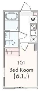 アザーレ・アサンテ日吉B【1階】の間取り