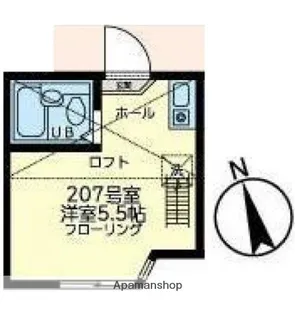 ユナイト南太田ケリースレーター【2階】の間取り