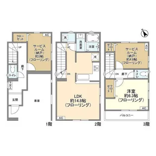 神奈川県横浜市泉区新橋町【一戸建】の間取り