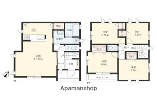 神奈川県厚木市宮の里1丁目【一戸建】の間取り