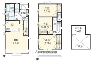 神奈川県相模原市南区磯部【一戸建】の間取り