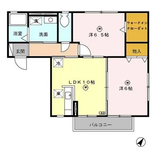 カーサベルデ A【1階】の間取り