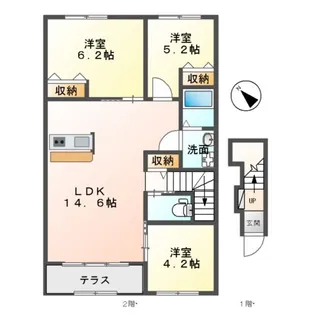 EXCEL・I弐番館(エクセルアイニバンカン)【2階】の間取り