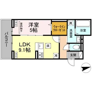 D PAINA EGAWA I【1階】の間取り