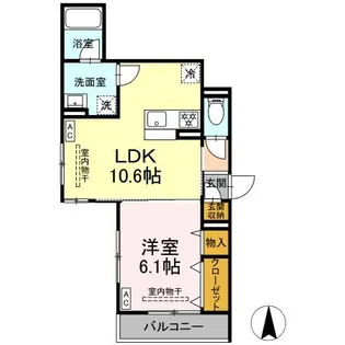 パラディーゾ湘南【2階】の間取り