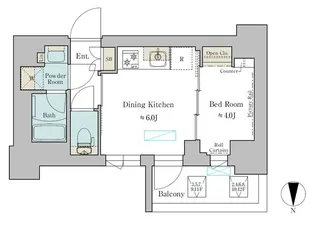 BRILLIA IST 武蔵小杉【6階】の間取り