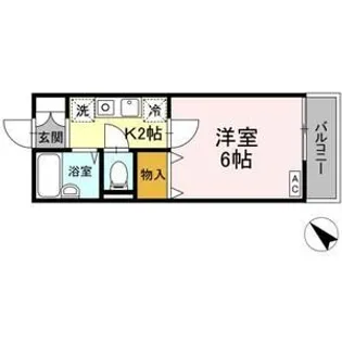 アベニュー大倉山II【2階】の間取り