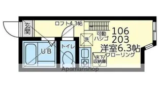 ユナイト田浦ロペス・ホルティージョ【1階】の間取り