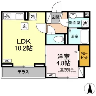 D PAINA 今井南町【1階】の間取り