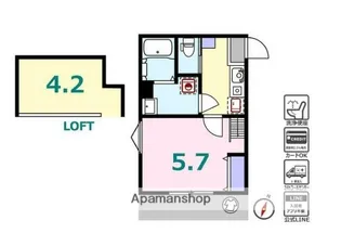 シュガール御所山ONE【2階】の間取り