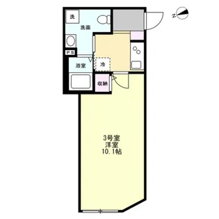 ベイルーム東小倉【3階】の間取り