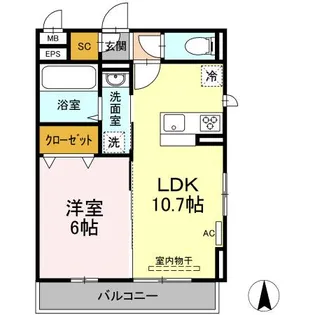 サニーコート【2階】の間取り