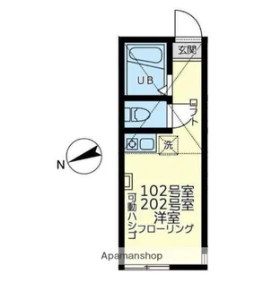 ユナイト白楽ティアーモ【2階】の間取り