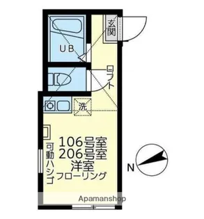 ユナイト白楽ティアーモ【2階】の間取り