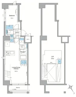ルフォンプログレ横浜関内【14階】の間取り