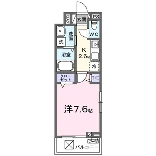 ラポーズ・ルポ【3階】の間取り