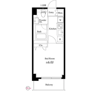 COURT BLANCHE【0117号室】の間取り