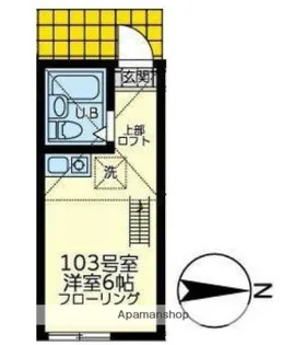ユナイト白楽シルヴィバレンタイン【1階】の間取り
