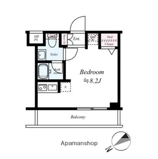 ARCOBALENO KAWASAKI WEST【4階】の間取り