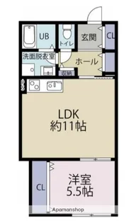 フォレスト相武台【1階】の間取り