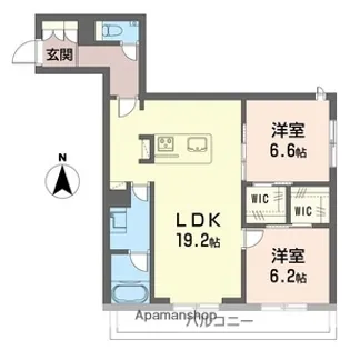 デア グランツ【3階】の間取り