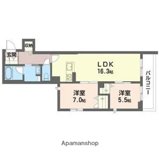 メゾン オルジュ【2階】の間取り
