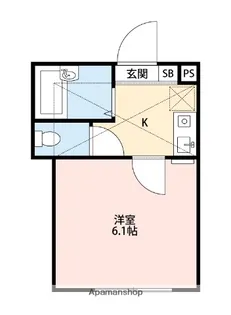 ミキハイツ淵野辺【1階】の間取り
