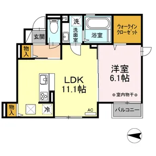 フェリシアIII【1階】の間取り
