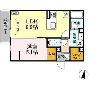 D’BLESS川崎 EAST【3階】の間取り
