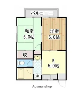 第5もえぎ野ハイツ【1階】の間取り