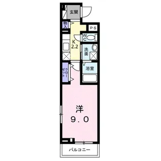 ラフレシール・ヴァン【2階】の間取り
