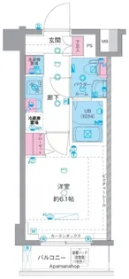 エストゥルース横浜吉野町Ⅱ【7階】の間取り